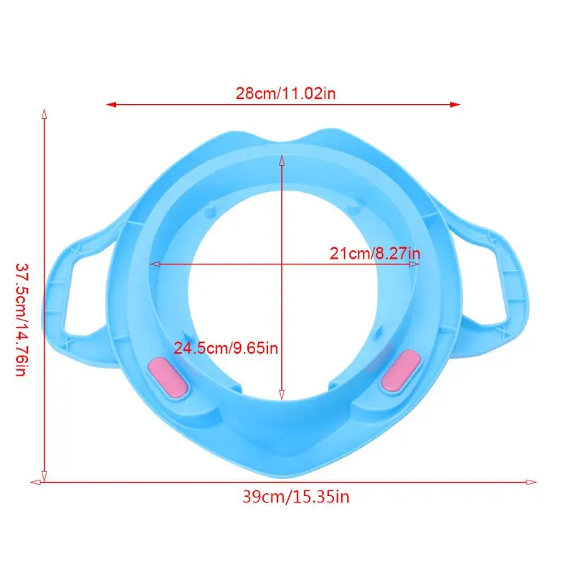 유아용 변기 훈련 어린이 좌석 받침대 쿠션 패드 링, 손잡이가 있는 좌석용 변기 훈련, 77HD