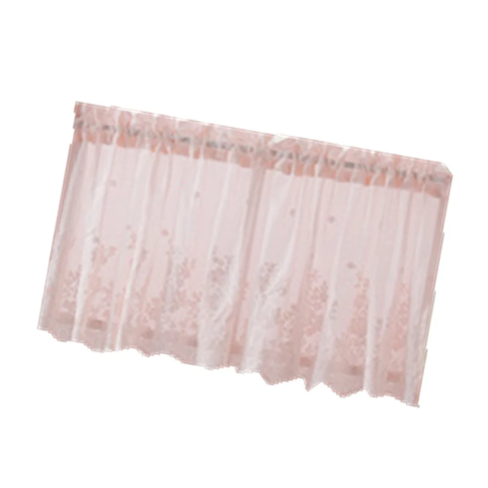 

Lace Half Curtain Short Curtain Window Decorative Shade Light Transmission for Home Kitchen Balcony 137x61cm Proof