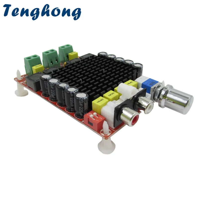 

Tenghong 1pcs TDA7498 High Power Digital Amplifier Board 2*100W Car Amplifier DC14-34V Two Channel Audio Stereo Amplificador