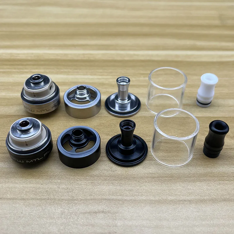 Dvarw MTL FL 24 rta Tank 24mm 316ss رذاذ واحد قابل لإعادة البناء مع 11 قطعة إدراج AFC