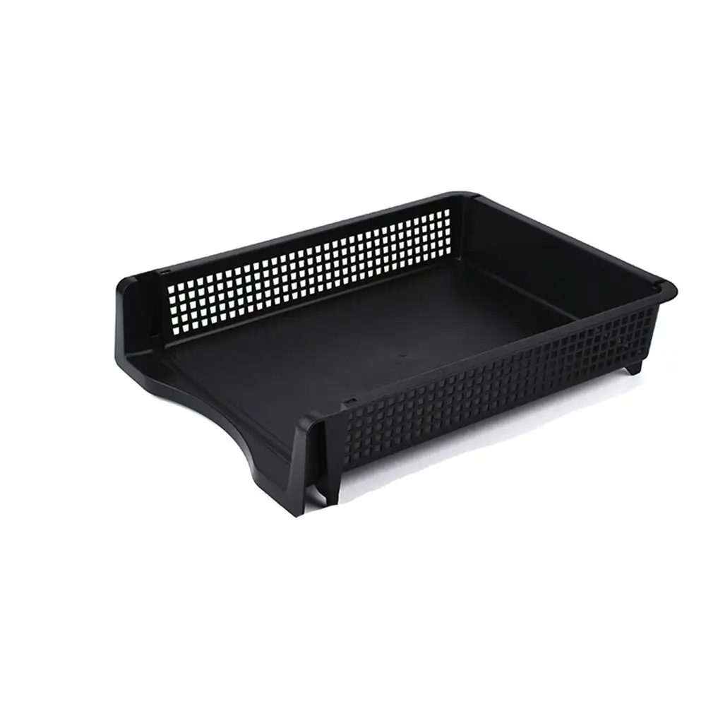 Fashion Desktop Organizer Stackable File Rack Papers Rack Laminated A4 File Storage Tray File Organizer Plastic Certificates