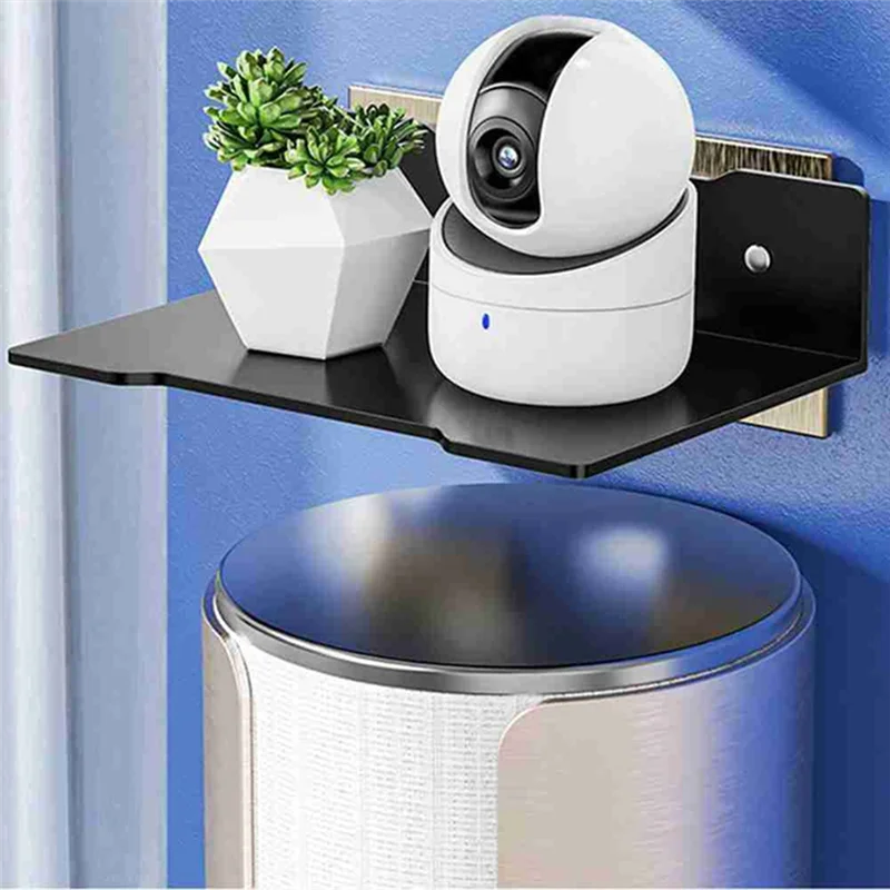 Router Wall Frame Household Wireless Speaker Bracket Wall Display Storage Rack-[Qahk]