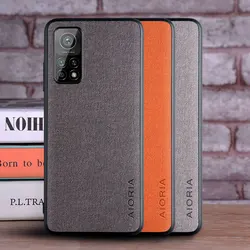 Textile Case for Xiaomi mi 10T Pro 5G Soft TPU with Hard PC 3in1 material perfect touching feel