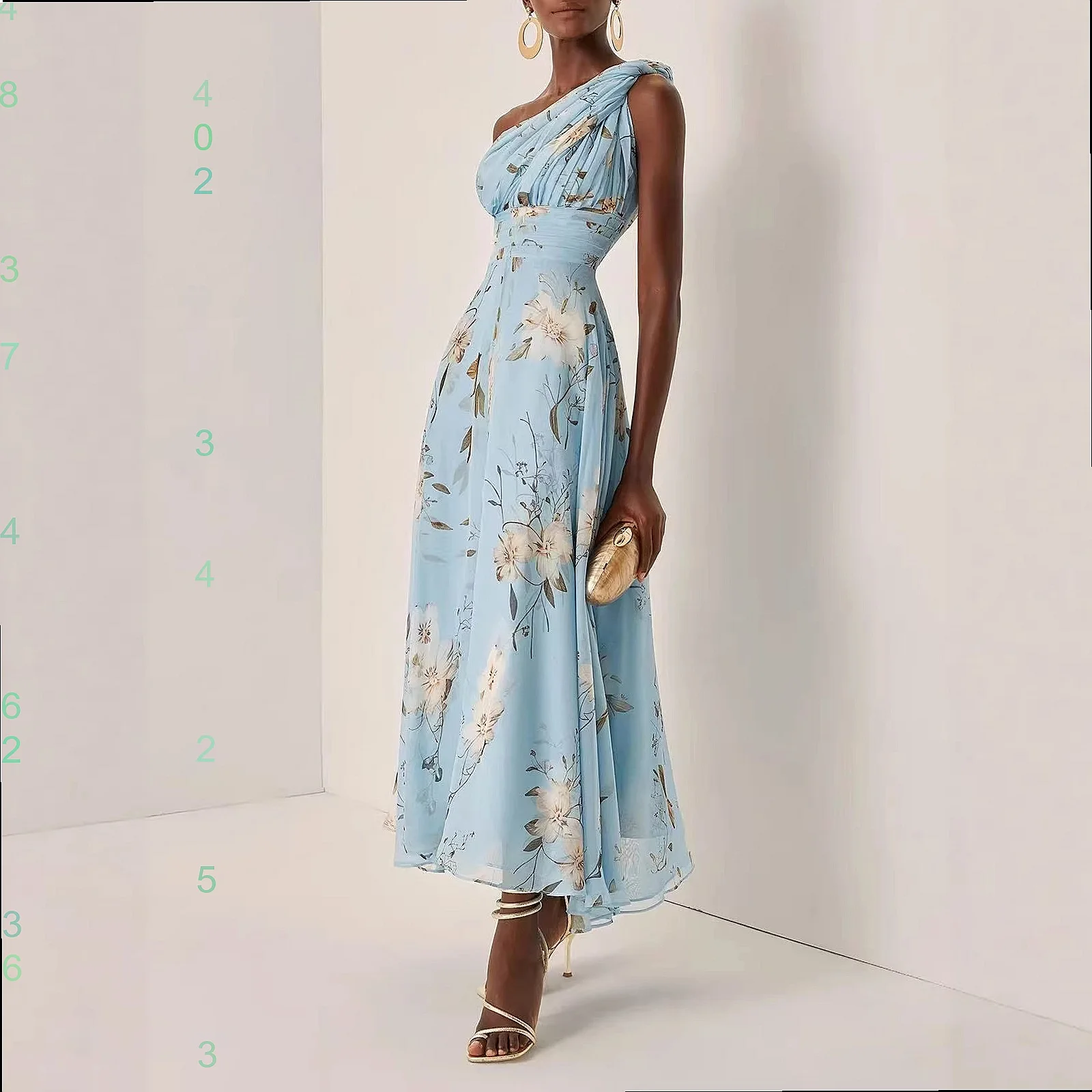Fashion Printed Long Dress Dresses Spring Summer Maxi Dress Floral Overall Jumpsuit Playsuit