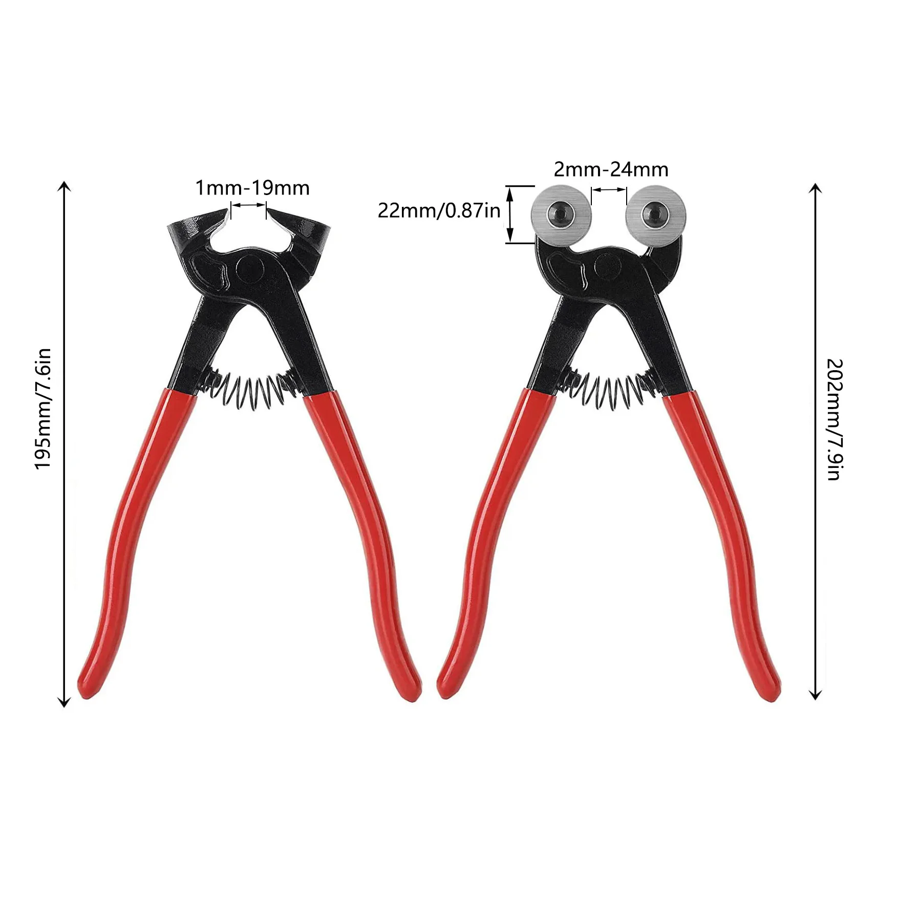 2pcs Heavy Cutting Blade Tile Cutting Plier for Glass and Ceramic Cutting Special for Clamping Glass for Most Glass Projects