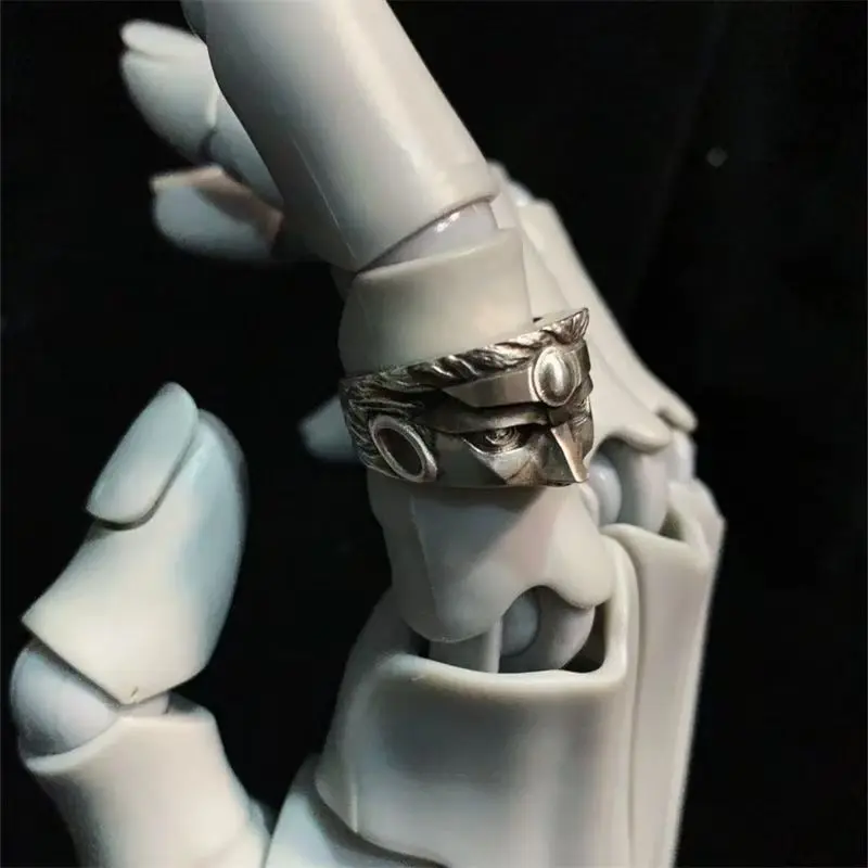 Anime JoJos Killer Queen Arrows Cosplay Ring Unisex Metal Gothic Adjustable Opening Rings Jewelry Accessories Xmas Gift - view 4
