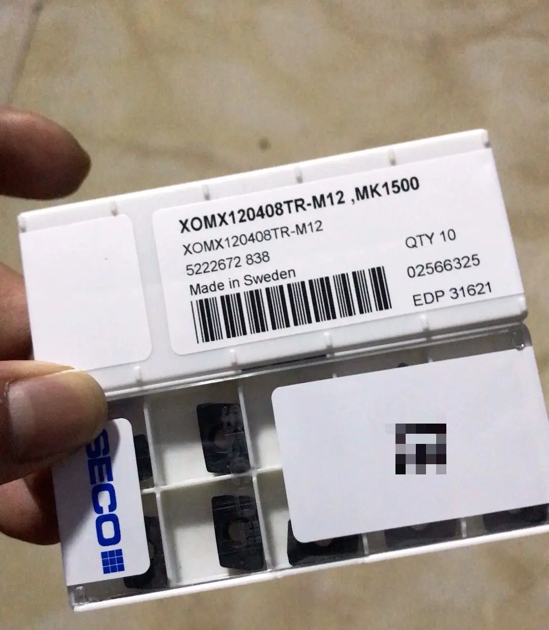 

Hard alloy cutting blades XOMX120408TR-M12,MK1500