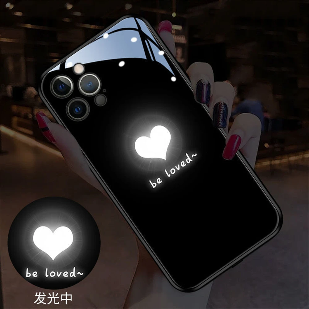 Mobile Phone Case Intelligent Control Incoming LED Light Luminous Protective Cover For Huawei Nova 9 8 7 SE Pro Honor 50 Pro P50