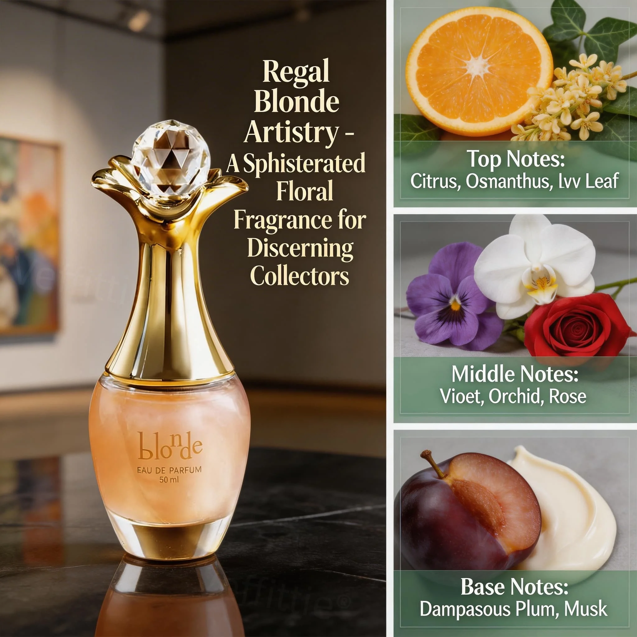 Executive Citrus Floral Poise 50ml 1.7oz Fragrance, Long Lasting Crisp Blend, Polished Office Wear, Refined Accent For Daily_voghion.com