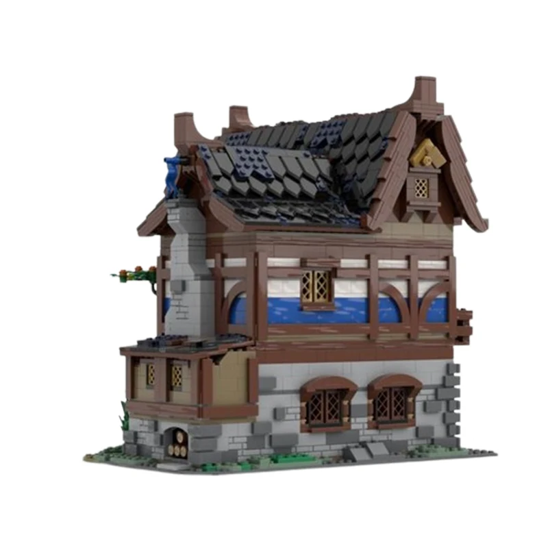 Spot MOC-70187 kleine Partikel Montage Bausteine Haus Street View Montage Puzzle Kinderspiel zeug DIY Modell Ornament