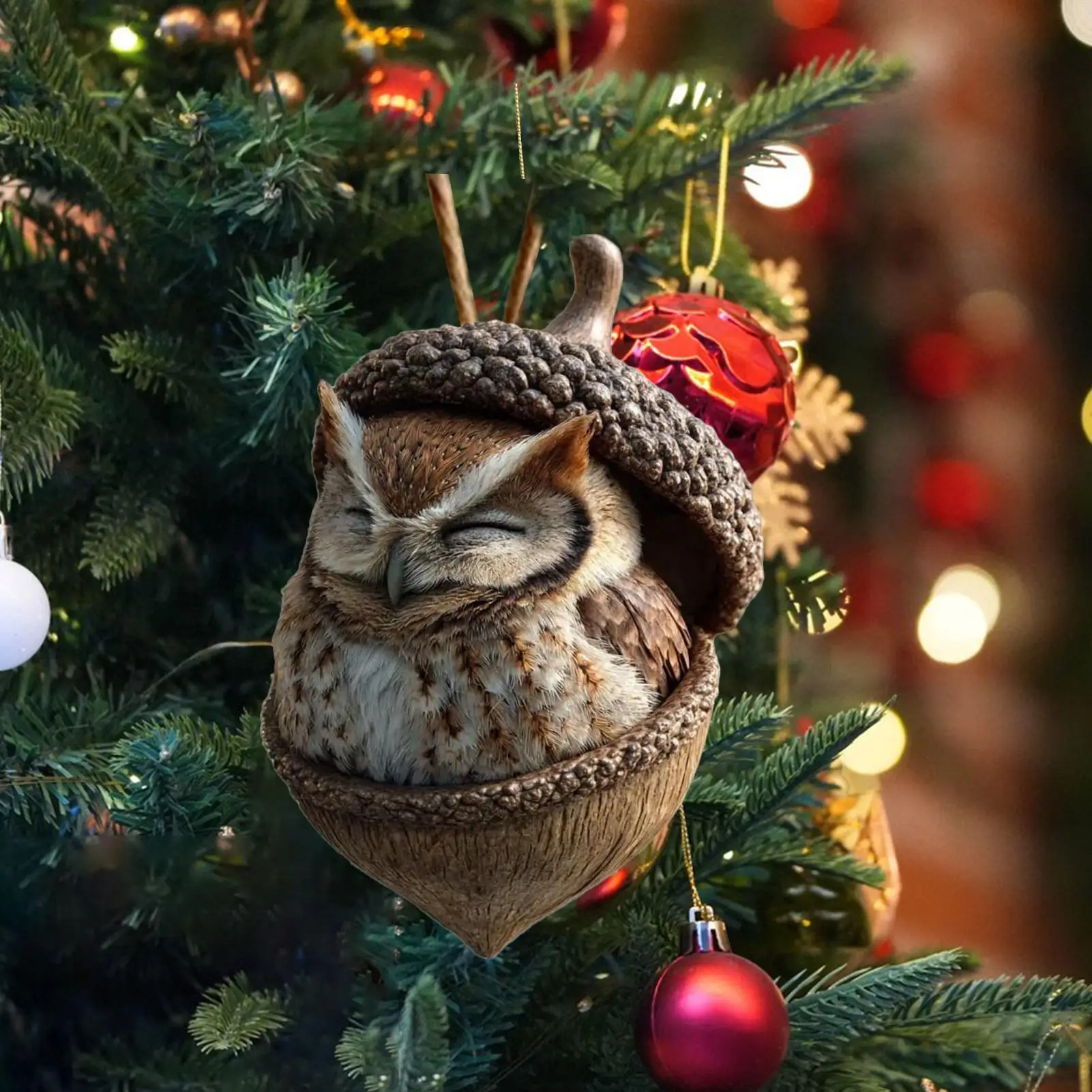 عيد الميلاد 2D الاكريليك الحيوانات قلادة شجرة عيد الميلاد معلقة الديكور الكمال هدية عيد 2025 عيد الميلاد نافيداد لوازم الحفلات #4