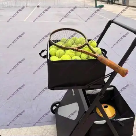 Portable Tennis ball picking machine Collector pick-up cart foldable ball cart Tennis training ball picker
