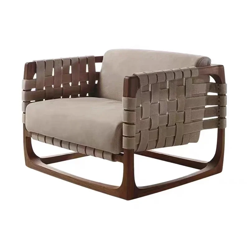

Outdoor Rattan Solid Wood Sofa Courtyard Outdoor Teak Rattan Sofa Coffee Table