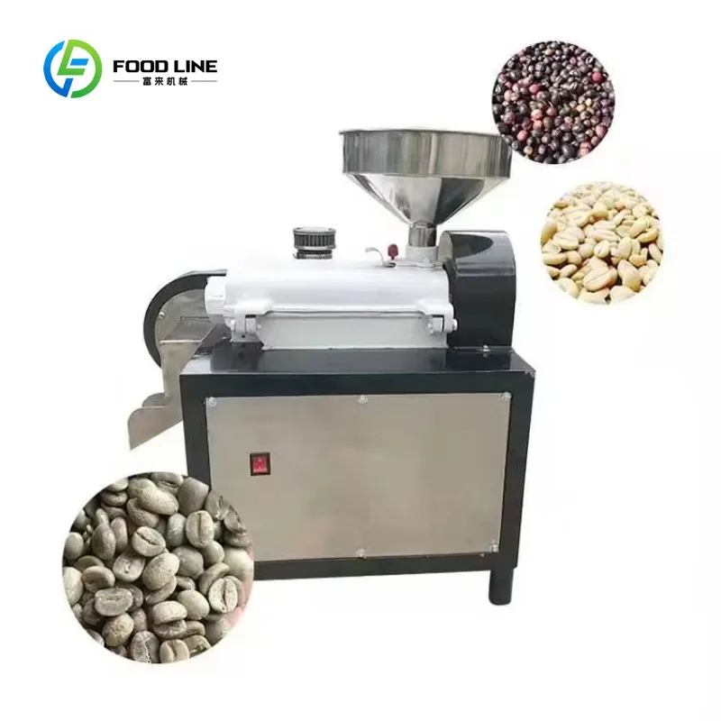 Customized Automatic Bean Peeling Coffee Hulling Husking Machine Coffee Hulling Machine with Separator