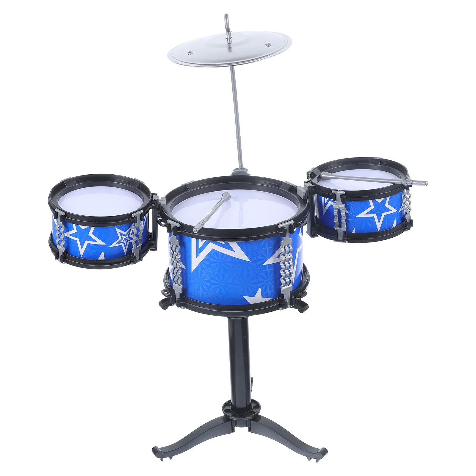 1 セット子供用ドラムセットブルーシミュレーション打楽器教育楽器マイクサウンドエフェクト感覚