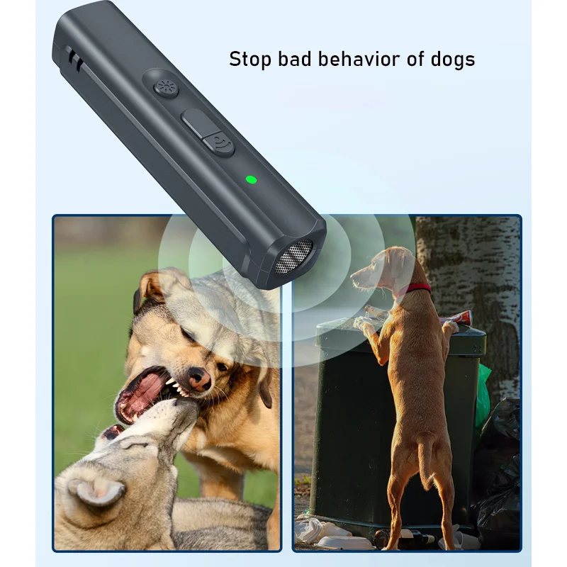 N11 Ultrasonic Dog Driver Handheld Barking Stop Device Portable Anti Bite Tool Power Blowing Out Candles USB Charging