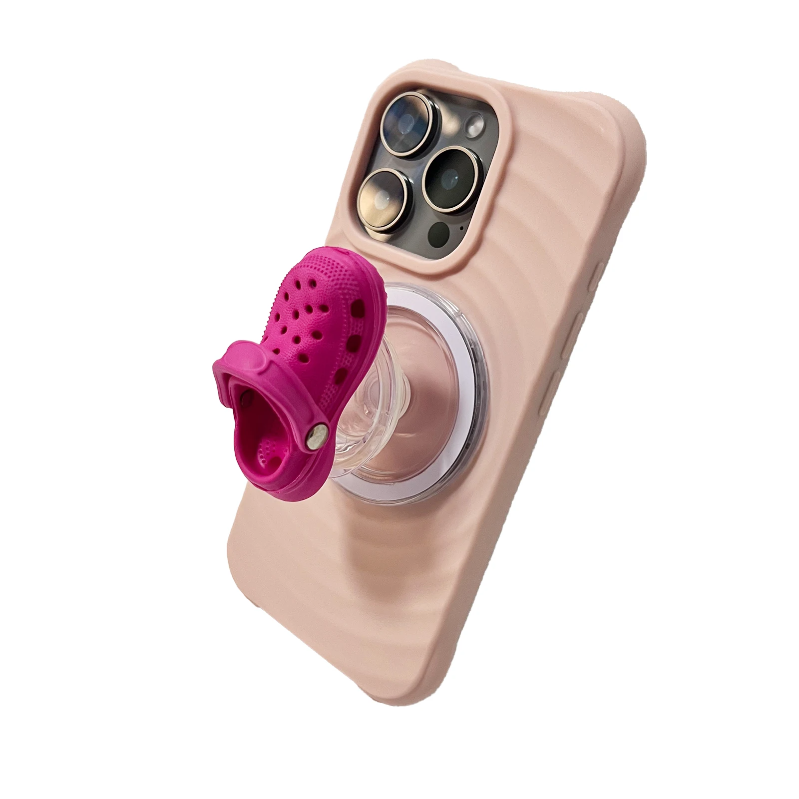 

Корея INS Crocss 3D садовая обувь держатель для мобильного телефона чехол для телефона магнитный кронштейн для IPhone Samsung Griptok Grip Tok