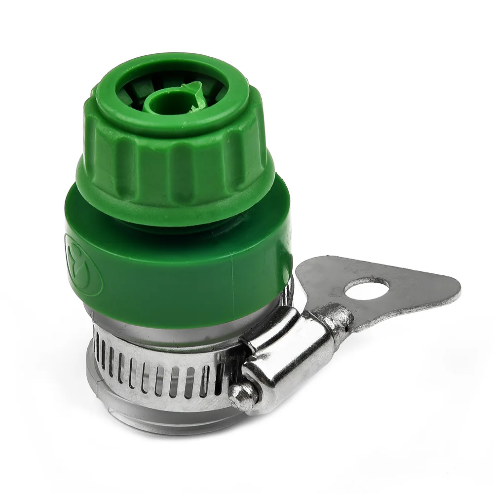 Stainless Steel Faucet Connector Tap To Garden Hose Pipe Tool 2pcs Accessories Adaptor Adjustable Clip Connector Home