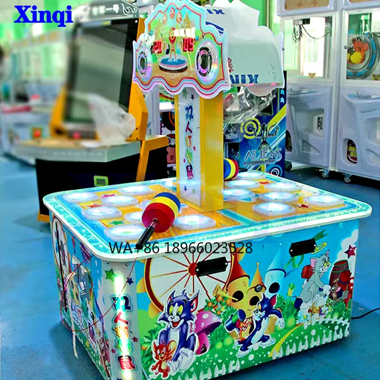 

Hot Sale Whack a Mole & Hit Frog with Hammer Kids Coin Operated Game Machine Children's Indoor Playground Arcade Amusement