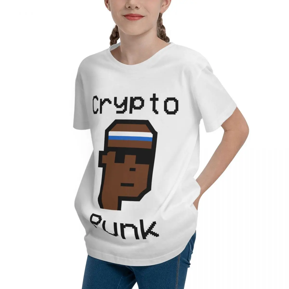 Cryptopunk Art For Sale High grade Tshirt Top Quality Humor Graphic Activity competition Sexy Teeanger T-Shirt