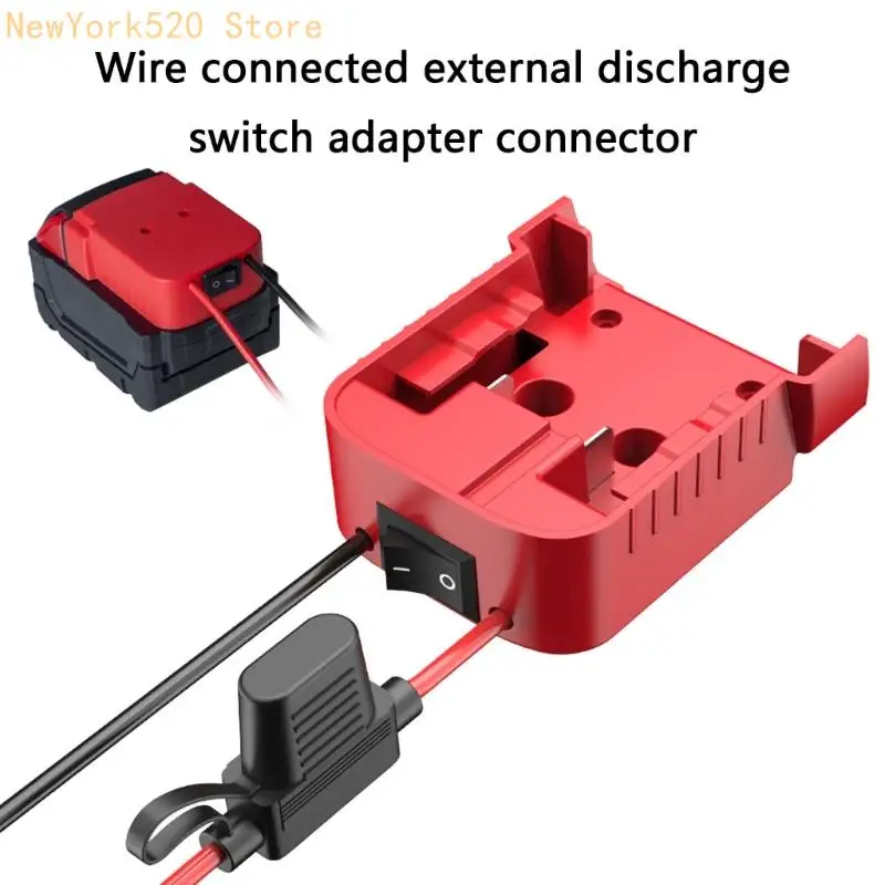 Conector del adaptador batería N84C para batería 18 V DIY Fuente alimentación Herramienta alimentación del