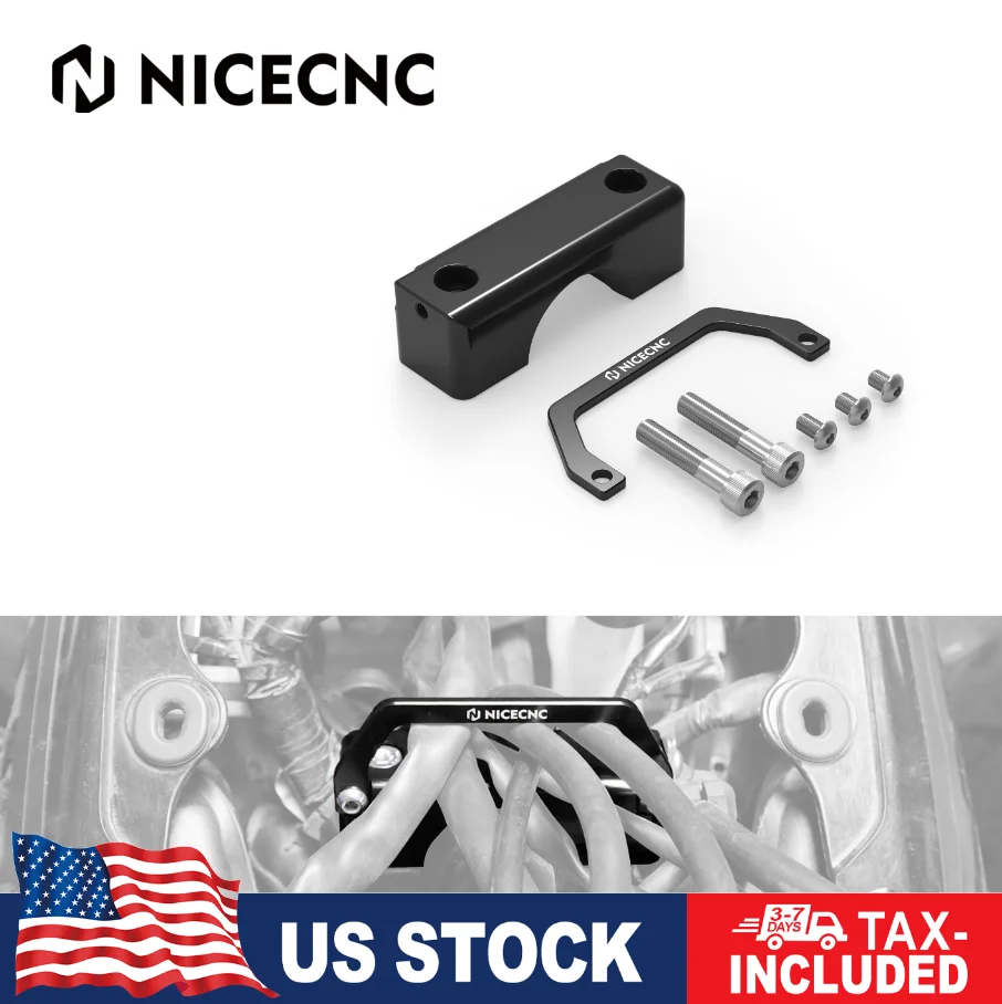 

TRX 450R ATV Steering Stem Clamp with Cable Holder For Honda TRX450R 2008-2009 TRX450ER 2008-2014 2011 Replace 53220-HP1-A00