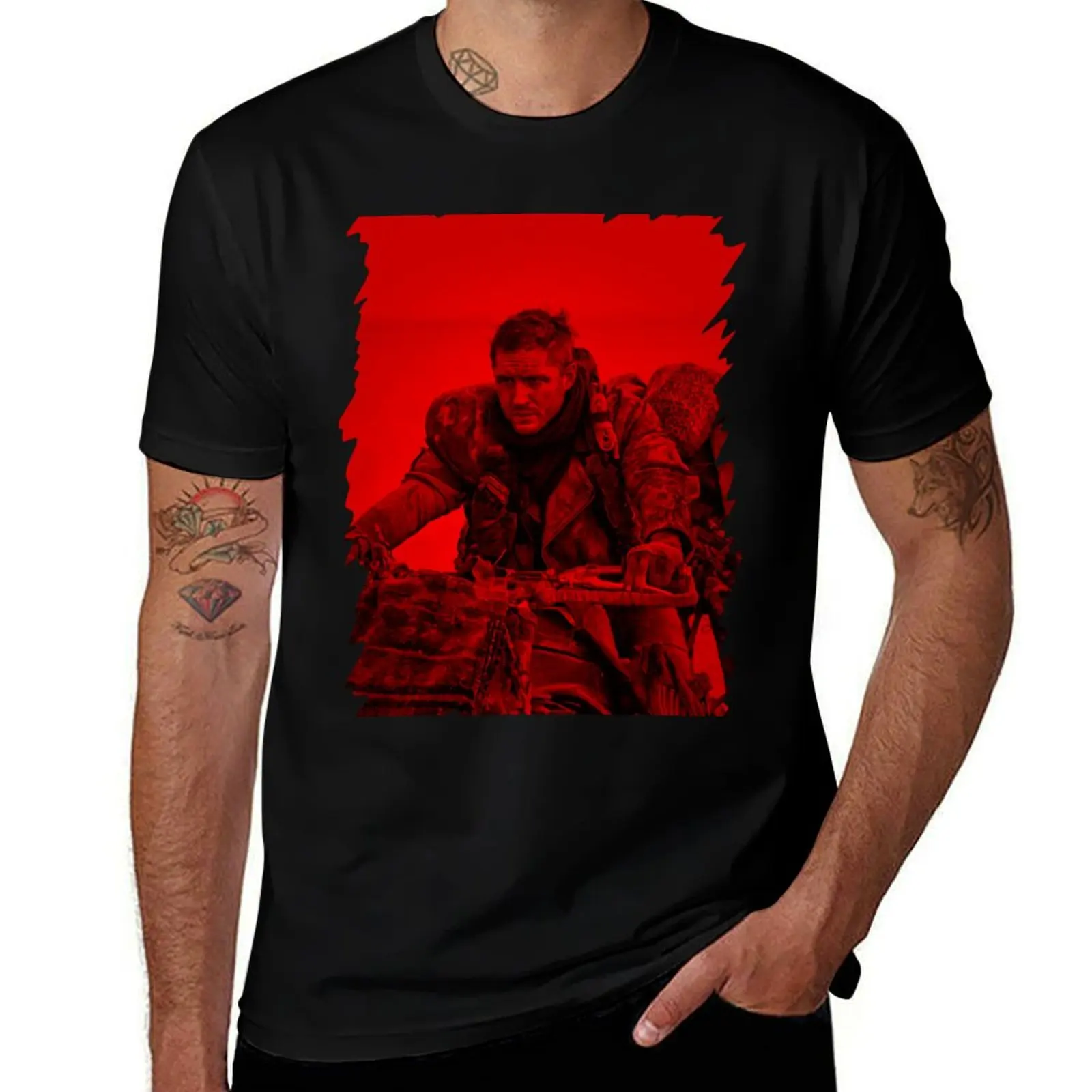 Tom Hardy (Action Pose) T-Shirt Stylish Graphic Short Sleeve Top T-Shirt