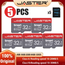 SHANDIAN-Lote de 5 piezas, tarjeta de memoria 100% Original, 128GB, 64GB, 32GB, 8GB, A1, TF, SD, Clase 10, tarjeta Flash de UHS-1 para monitorizar el teléfono/PC