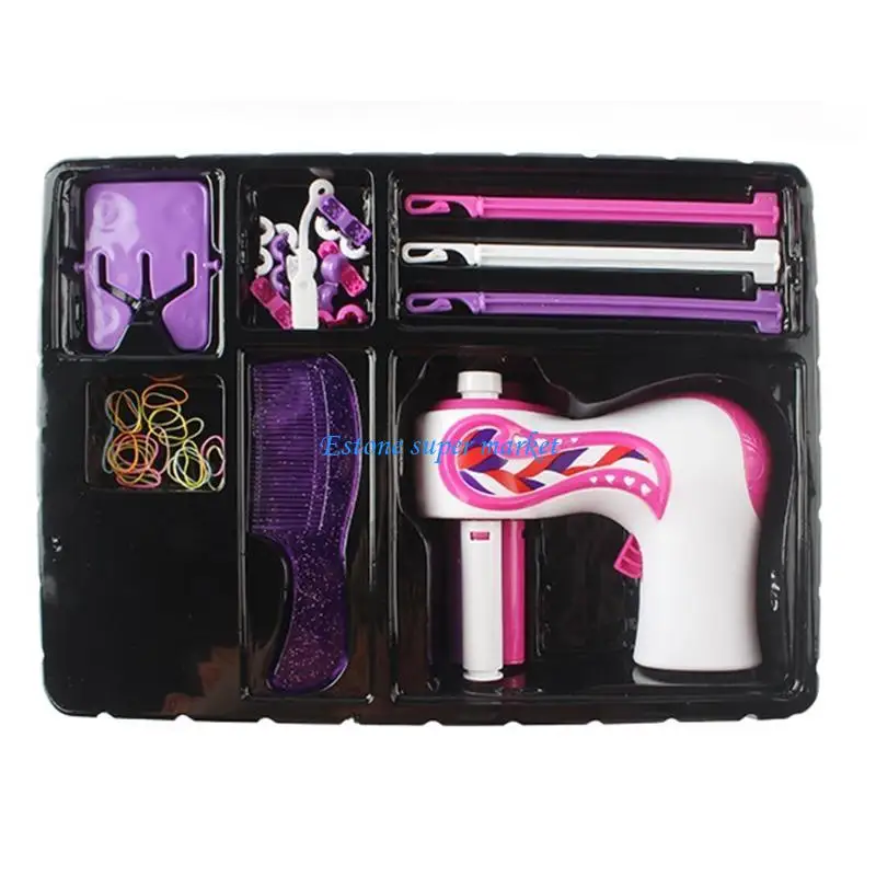 090B Dụng cụ xoắn tóc bằng điện Máy tết tóc tự động Máy bện xoắn tự làm