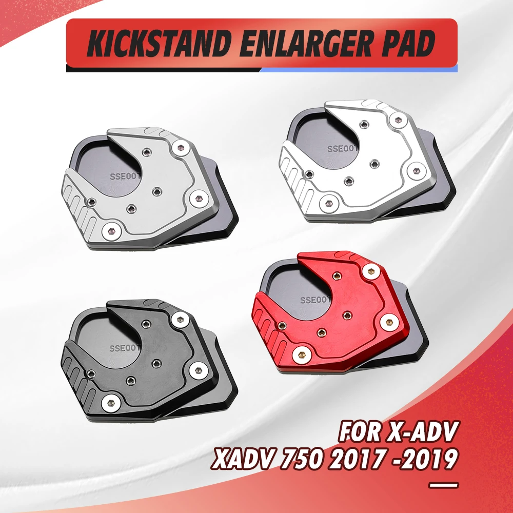 

New For HONDA X-ADV XADV 750 2017 2018 2019 Motorcycle CNC Accessories Kickstand Foot Side Stand Extension Pad Support Plate
