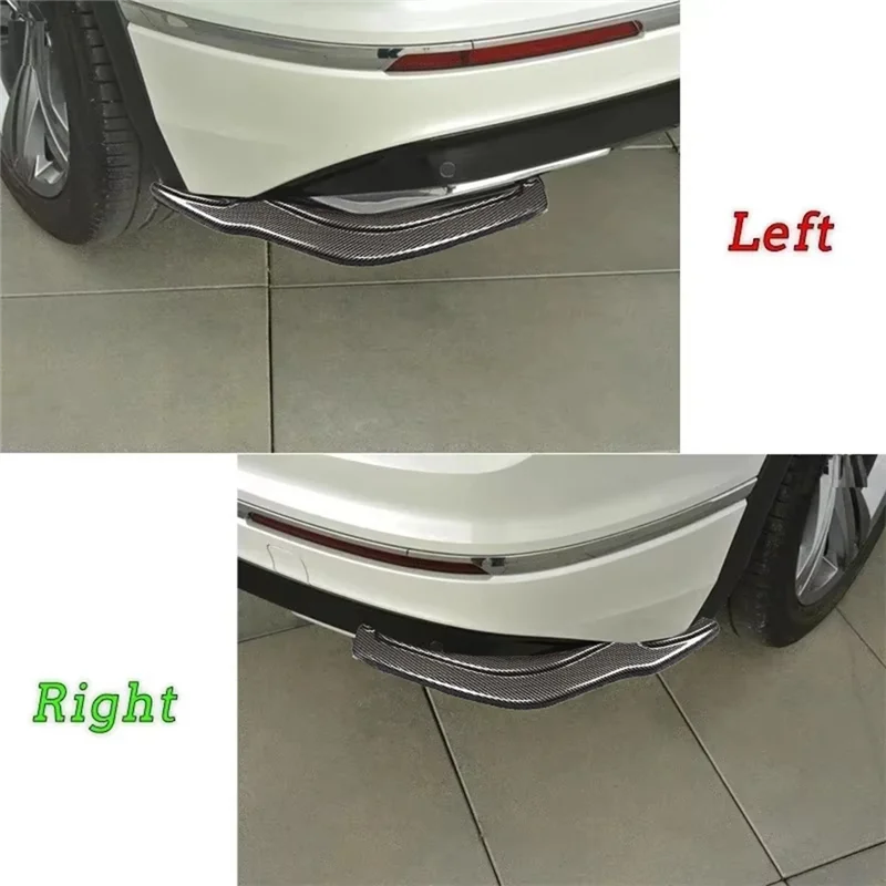 

Firmly Car External Trim Rear Bumper Spoilers For VW Tiguan R-Line 2017-2019 Rear Bumper Lip Side Splitters Flaps