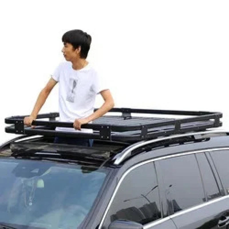 

Phantom Off-Road SUV Roof Rack Lage Frame All Aluminum Alloy Car Shelf Travel Rack Punch-Free Installation C