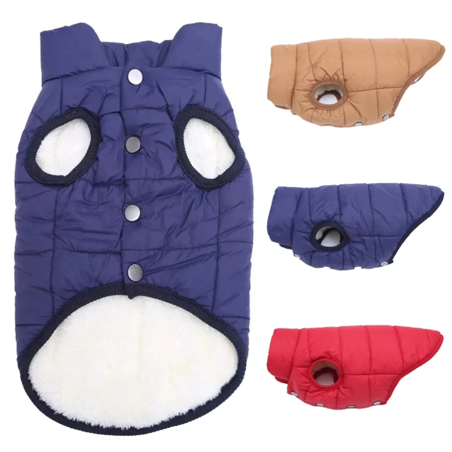 Stay stylish and warm in the cold with this cozy and adorable fleece dog vest jacket, perfect for autumn and winter. This comfor