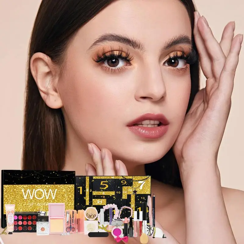 Advent Calendar 2024 Beauty Countdown Calendar Makeup Kit Countdown To Christmas 24 Days Make Up Set Cosmetic Calendar Gift box