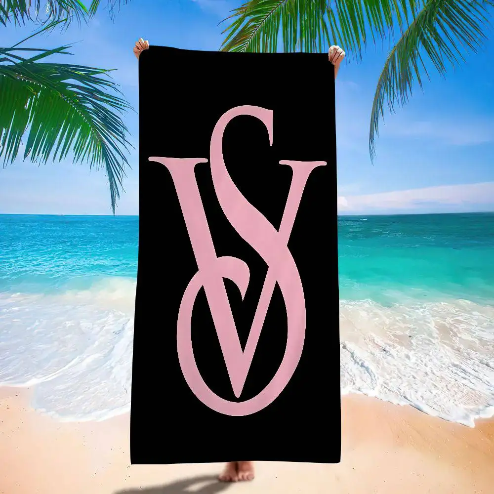 V-Victorias موضة S-السر خمر منشفة الشاطئ للأطفال شخصية منشفة استحمام منشفة بركة عطلة هدية نزهة منشفة #6