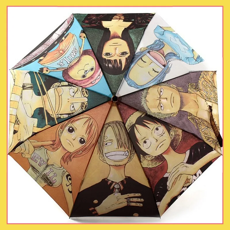 New One Piece Umbrella anime Road Feisuo Luna Cartoon Folding Umbrella for Men and Women Anime Peripheral Sunscreen Sun Umbrella