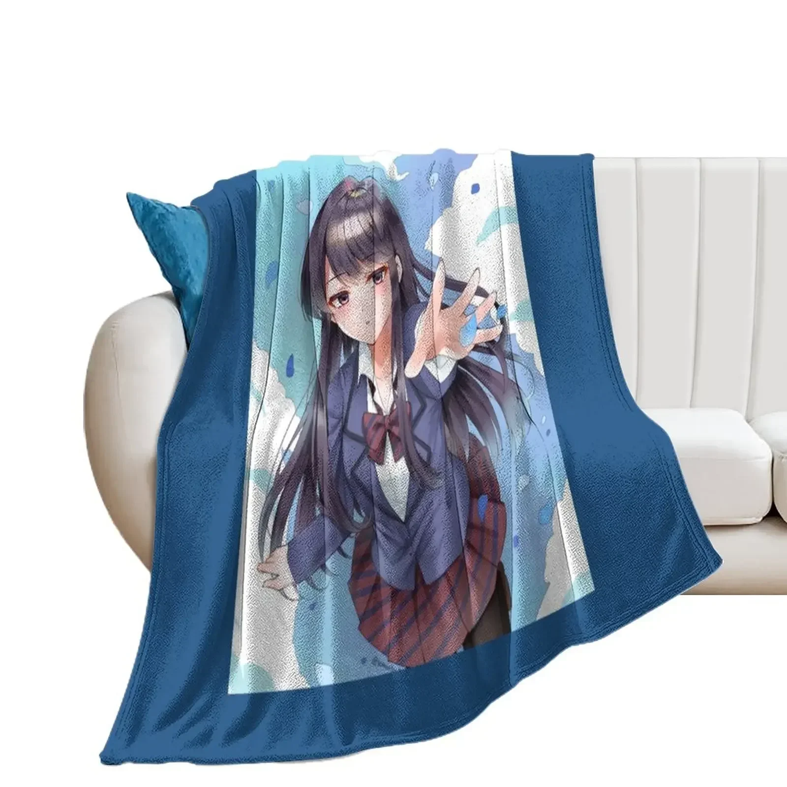 Komi-san wa Comyushou desu., Komi Shouko Throw Blanket halloween christmas decoration Bed linens Blankets