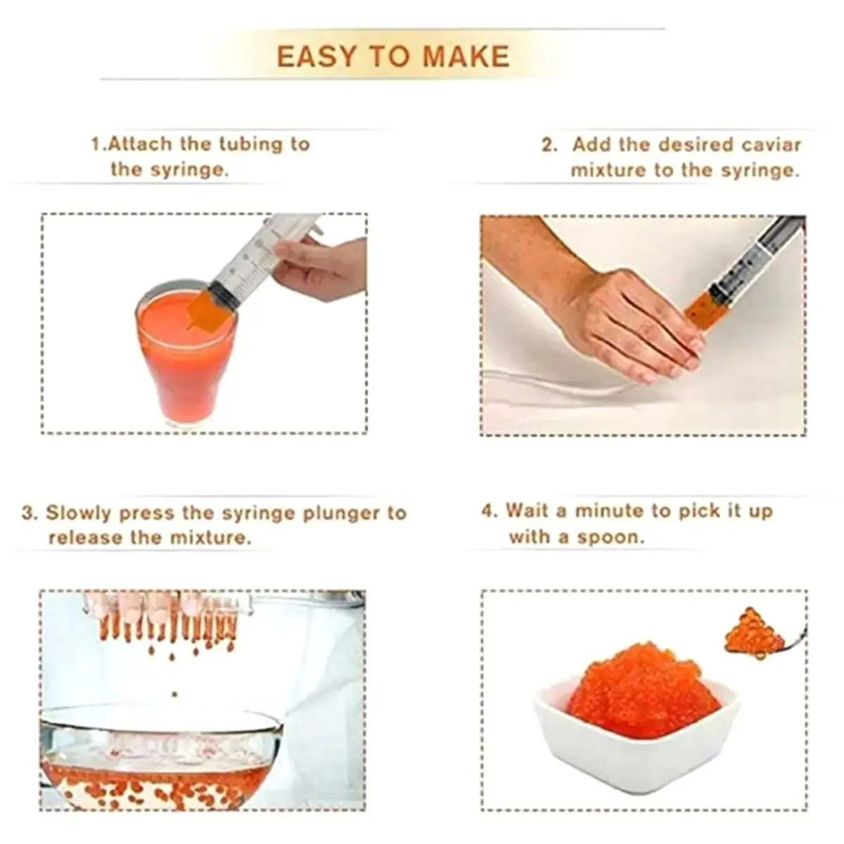 Homegood Spherification Dropper, Molecular Gastronomy Kit, 96-Hole Roe Sauce Dispenser Strainer Tools with Spoon&Syringe