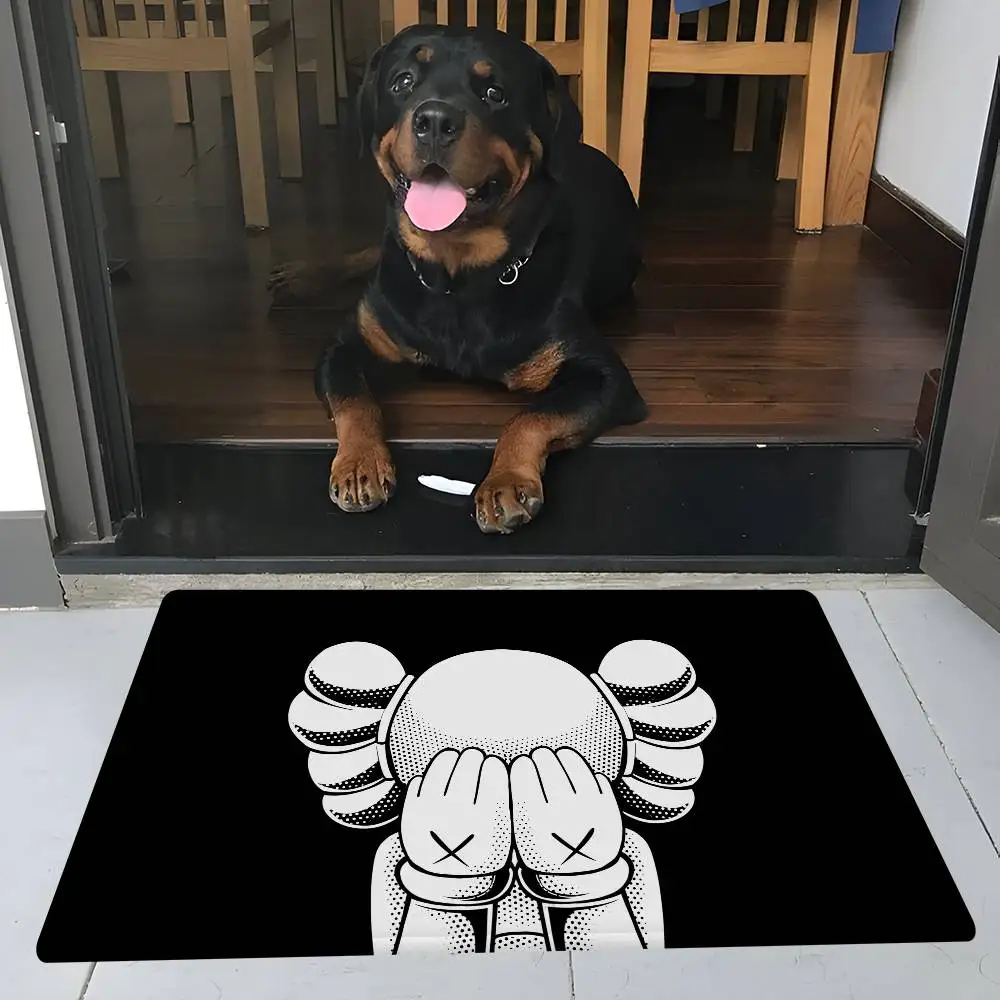 Fashion K-Kaws Fußmatte für den Eingangsbereich, nordischer Stil, Fußmatte für Zuhause, Badezimmer, Toilette, Schlafzimmer, Hotel, Dekormatte