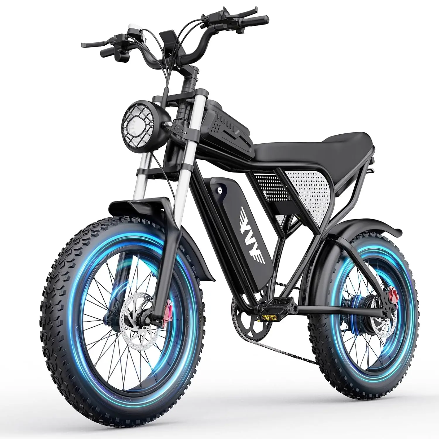 Adult Electric Bike, 1500W-2000W Peak Motor Moped Style E-Bike, 48V15.6Ah-25Ah Removable Battery, 30-90Miles Range,, Custom