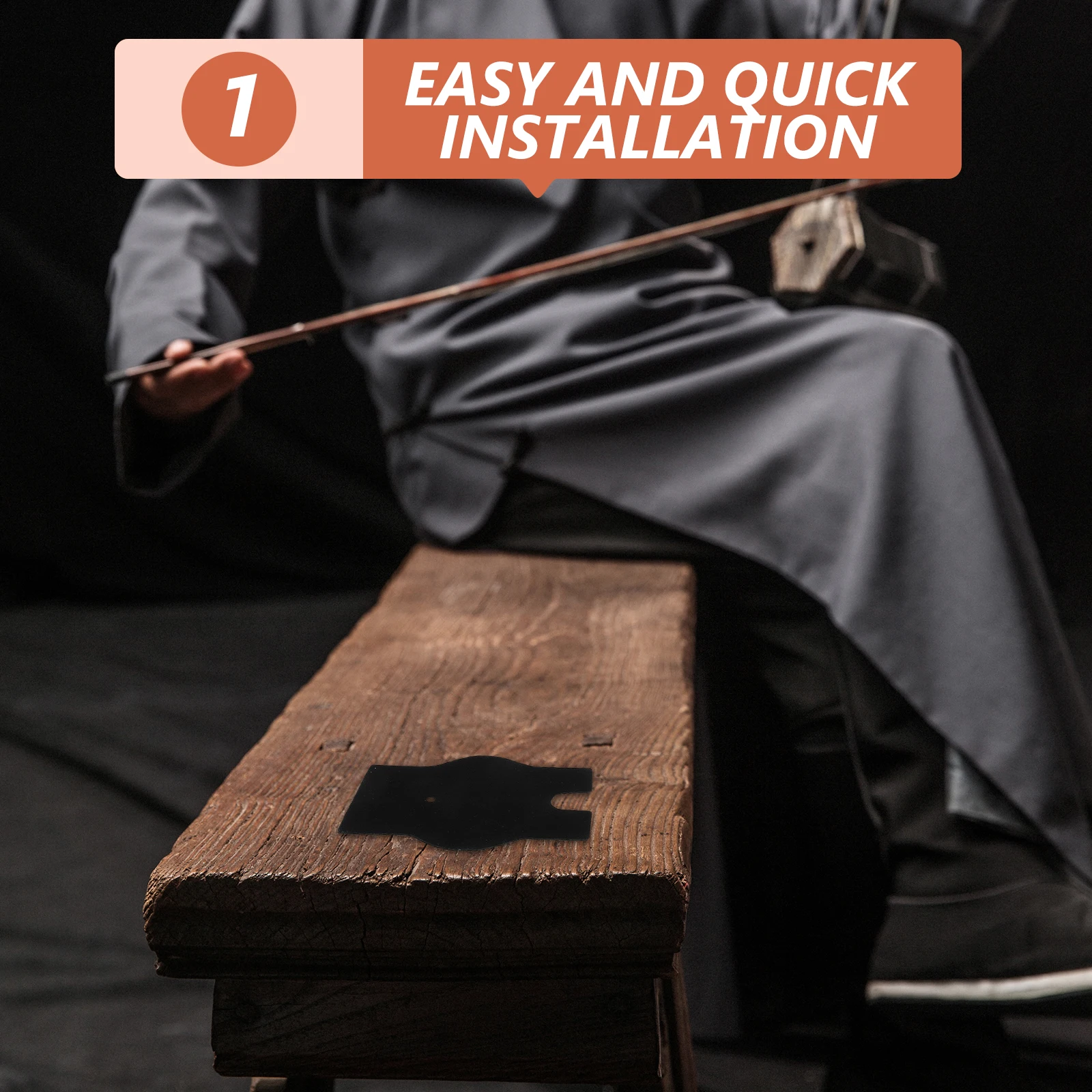 

Erhu Non-slip Mat Anti-skid Cushion for Stringed Instrument Cowhide Support Pad