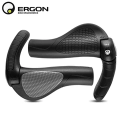 Mountain Bike Handlebar Grips ERGON GP1 GP3 GP5 Bicycle Bar End Mount Clamp Handle Grip Ergonomics Rubber Road Cycling Lock Grip