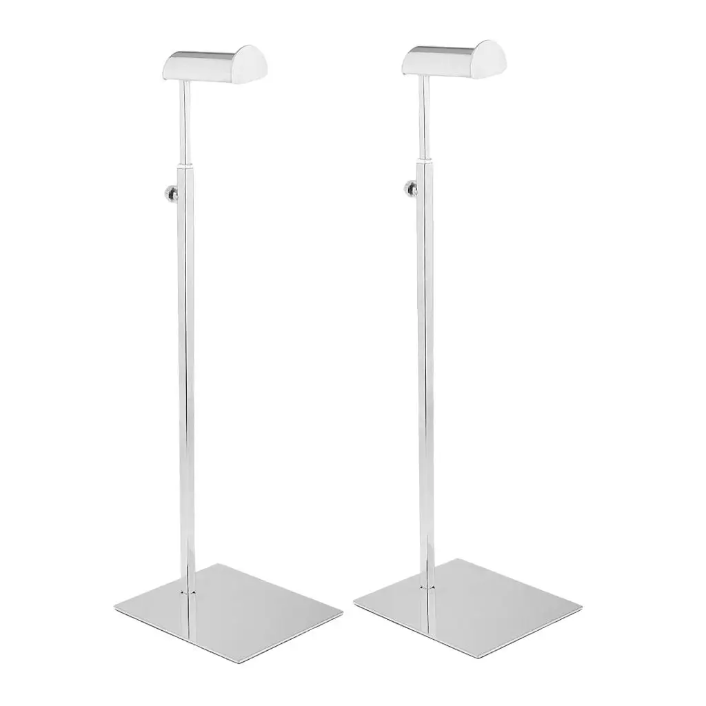 Pack of 2 Polished Counter Handbag Bag Purse Display Stand- Single Hanging Hook, Elegant Mirror Surface Finish