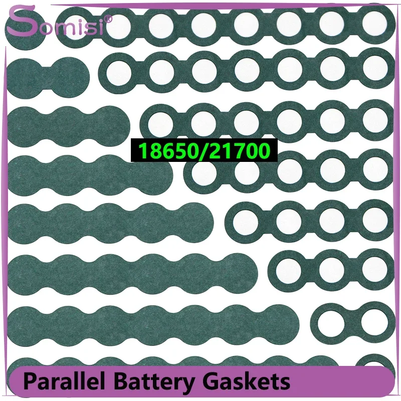 25/50/100/250/500pcs Parallel Battery Insulation Gasket 18650 21700 Electrode Insulated Cell Barley Adhesive Paper Sticker