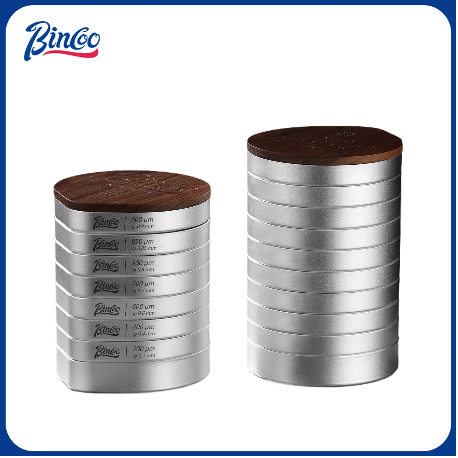 Bincoo Coffee Sieve Calibration Kit, 3Piece&17-Piece Options, Professional Barista Quality Control Tool, Home & Café Calibration
