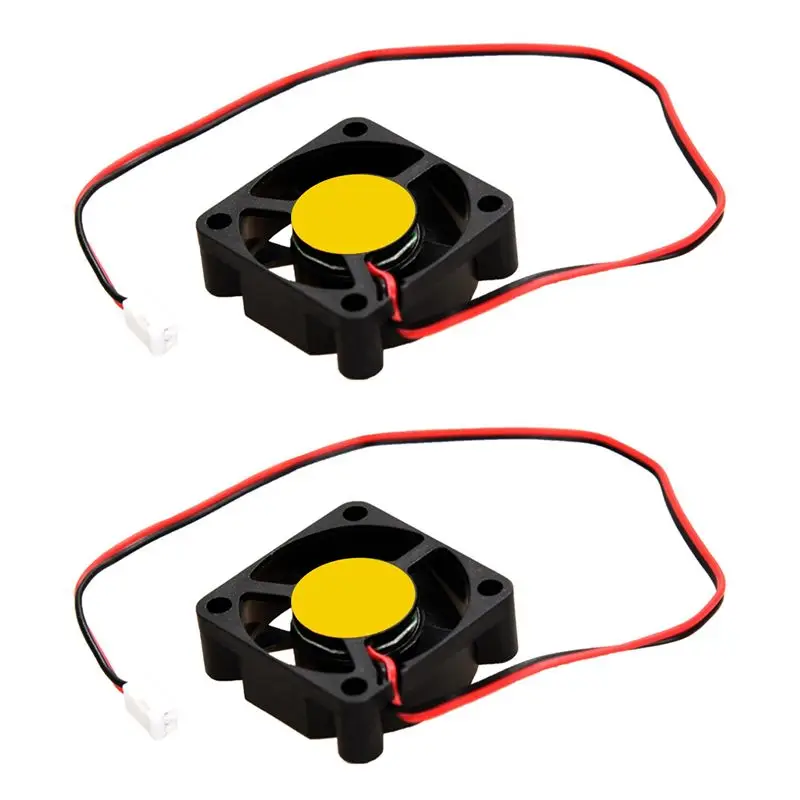 Delicate Texture-2X 75Mm X 30Mm DC 12V 0.36A 2Pin Computer PC Blower Cooling Fan