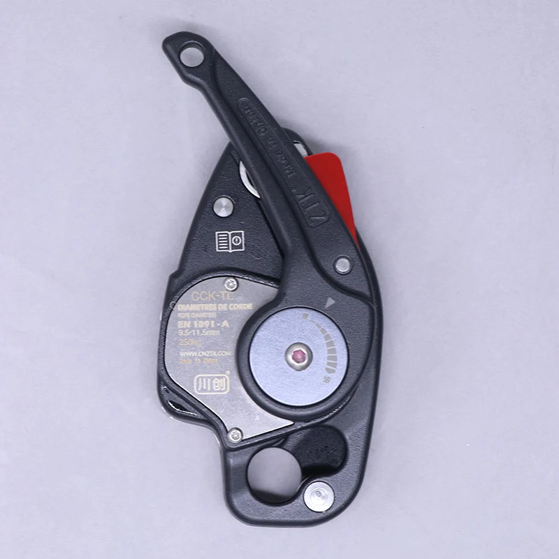 CCK-TL Rock Rope Climbing Descender 250 kg Getriebe Abseilgetriebe Sicherungsgerät Absteiggeräte Ausrüstung Seilzugangsrettung – Detail 6