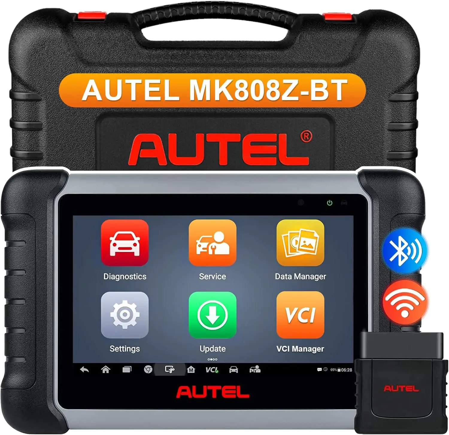 

Сканер Autel MaxiCOM MK808Z-BT: такой же, как MK808BT Pro Android 11, двунаправленный сканер с услугами 28+, сканер Bluetooth OBD2