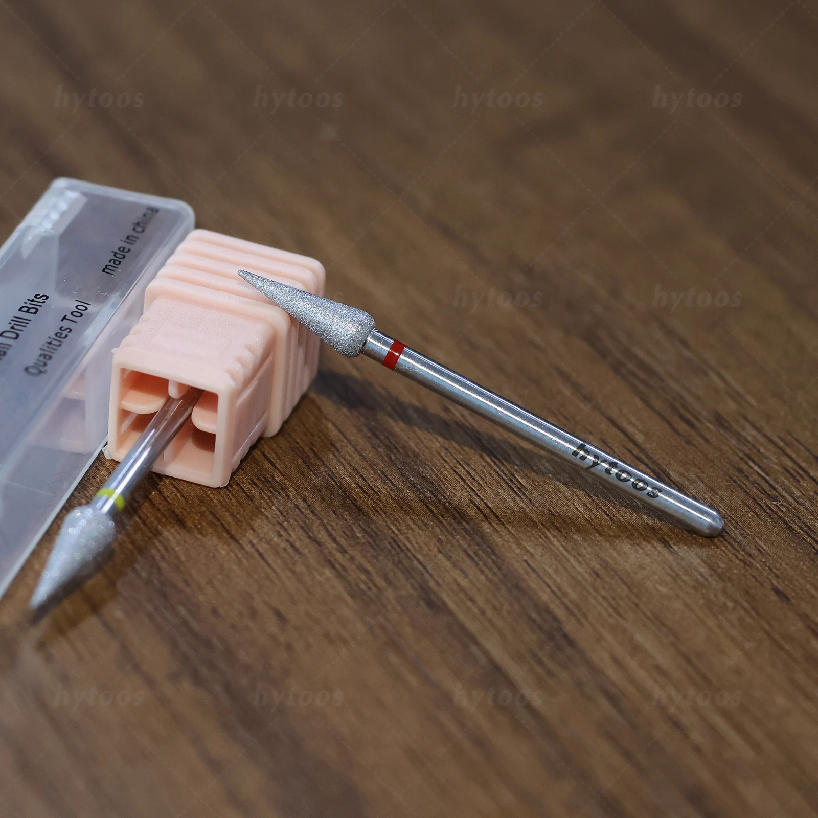 HYTOOS Pointy-Budเพชรเจาะเล็บBits Chrome ProรัสเซียCuticle BitสําหรับเจาะDead Skin Cleanerเล็บPre-Treatmentเครื่องมือ