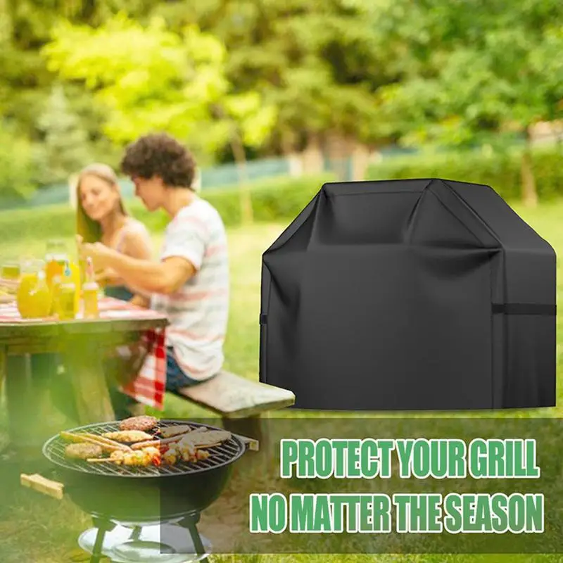 BBQ Cover Waterproof 58Inch Heavy Duty BBQ Grill Cover For Outdoor Grill Waterproof BBQ Grill Cover Barbecue Cover 420D Heavy